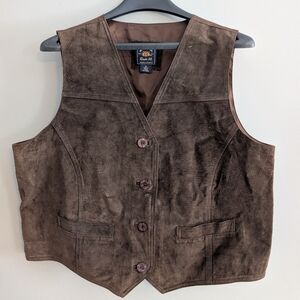 Route 66 Dark Brown Suede Vest